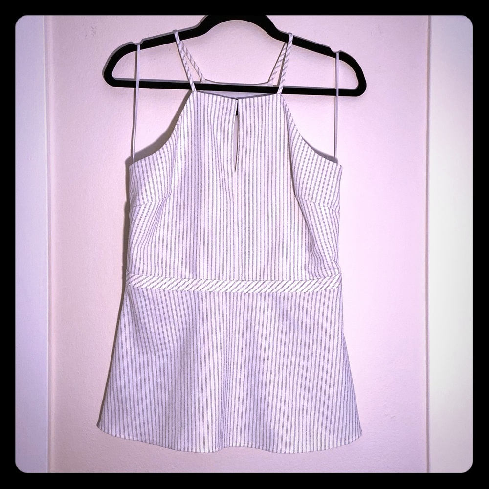 Banana Republic Striped Peplum Tank